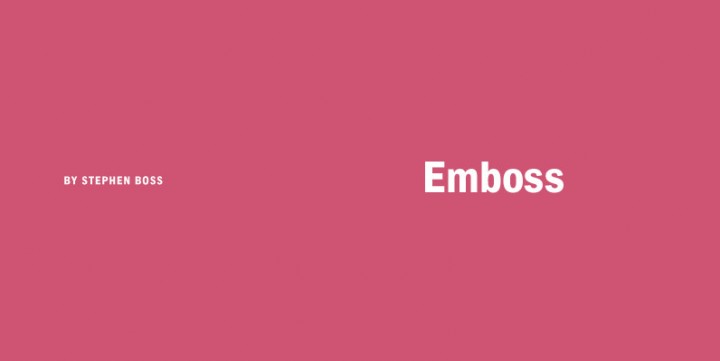 Font Sale: Emboss Fonts 30% Off