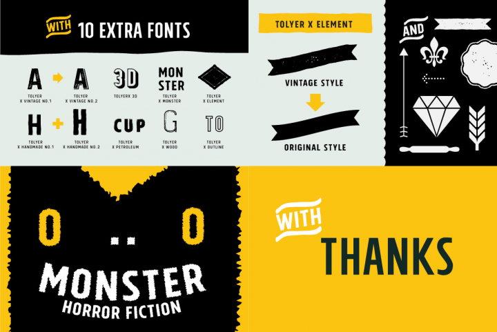 Tolyer - Download 50 Fonts for  - 3