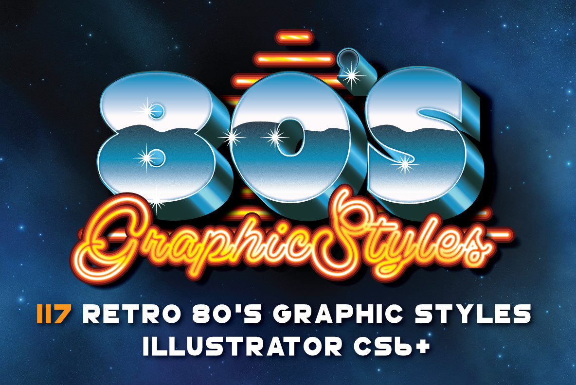 80s Retro Graphic Styles - 1