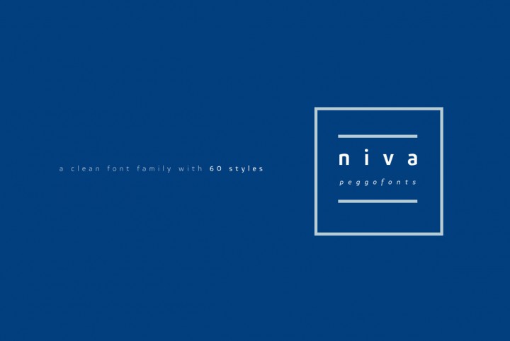 The Clean, Modern Style Of Niva From PeGGO Fonts