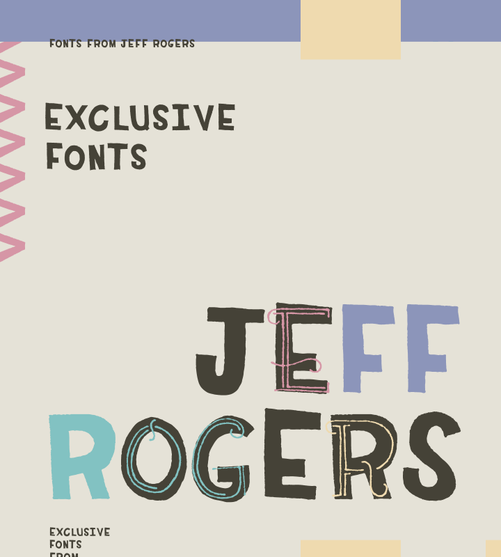 Exclusive Fonts From Jeff Rogers