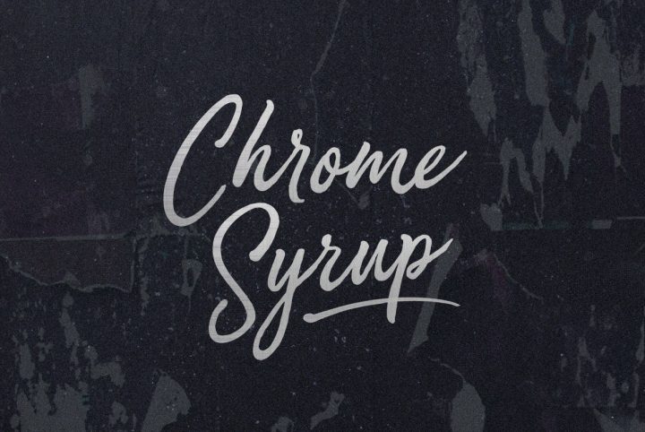 A Playfully Passionate Cursive Script From BLKBK: Chrome Syrup