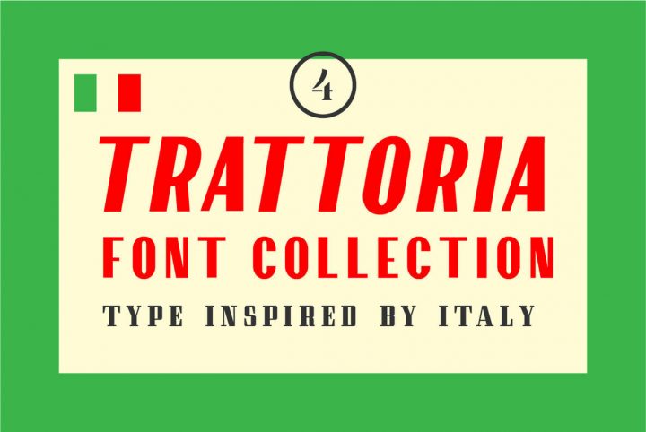 Take A Tour Of Italy Through The Trattoria Font Collection