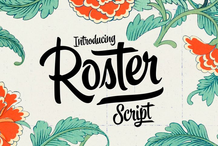 A Brush Script With Midcentury Charm: Roster From Emil Bertell