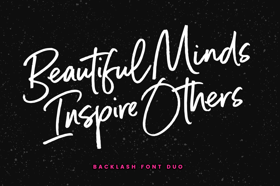 Backlash Font Duo: Passionately Handwritten Marker Fonts By Set Sail Studios - 1