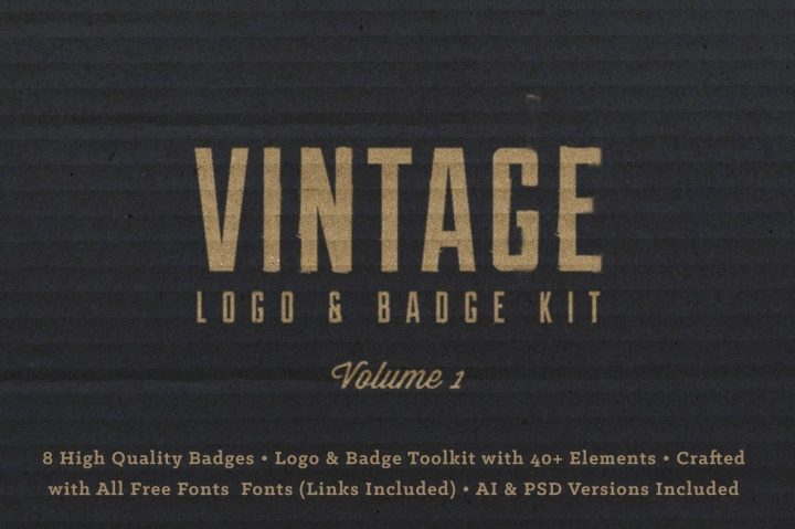 Vintage Logo Badge Kit Vol. 1 From RetroSupply Co.