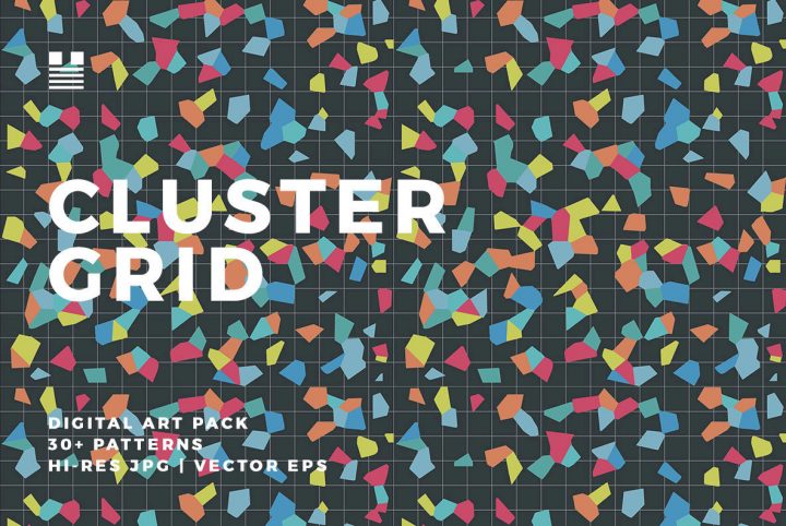 A Confetti-Filled Digital Art Pack: Cluster Grid From Hello Mart