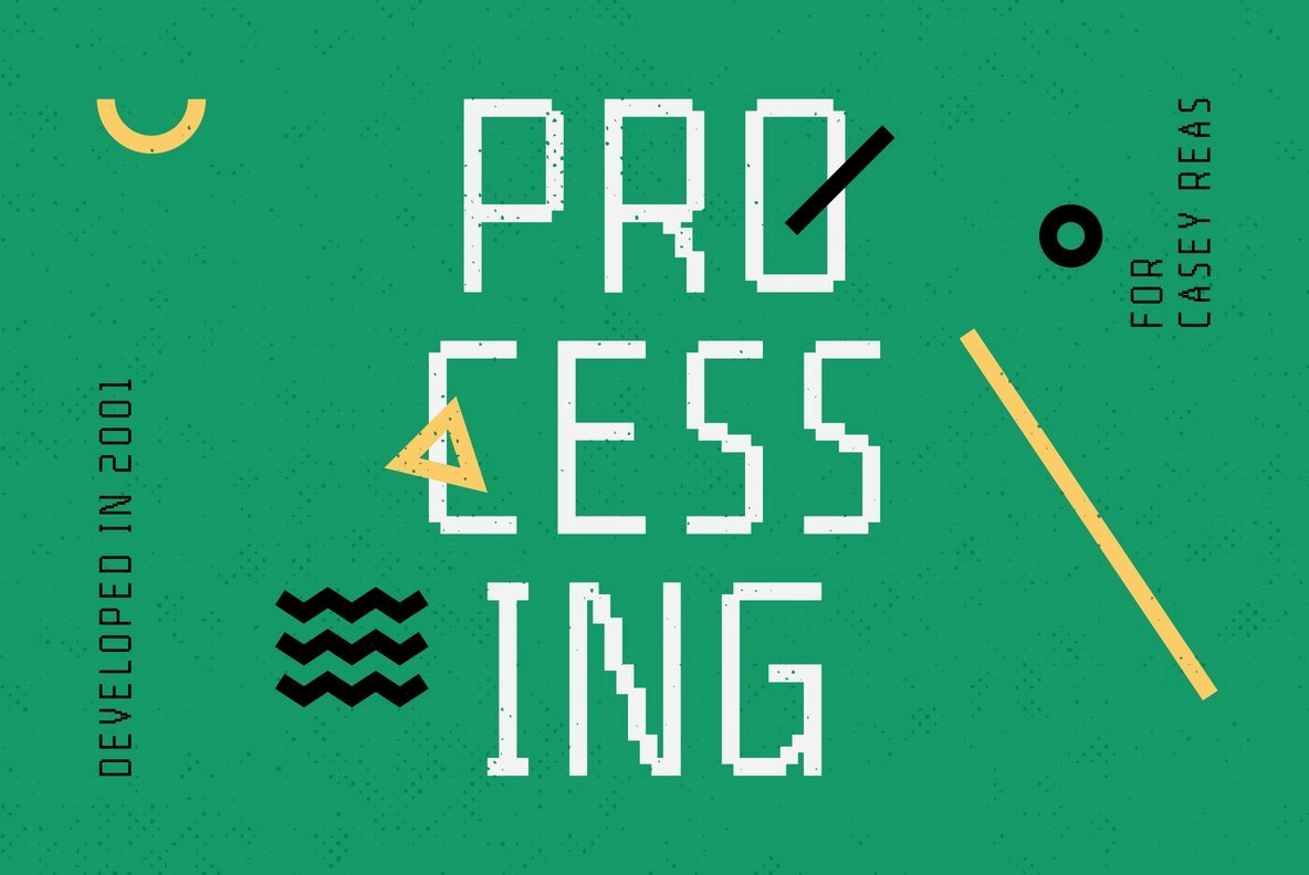 A Timeless Bitmap Font Family: YWFT Processing - 1