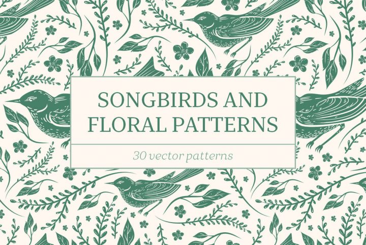 Songbirds and Floral Patterns Explores The Natural World Through Vintage Illustrations