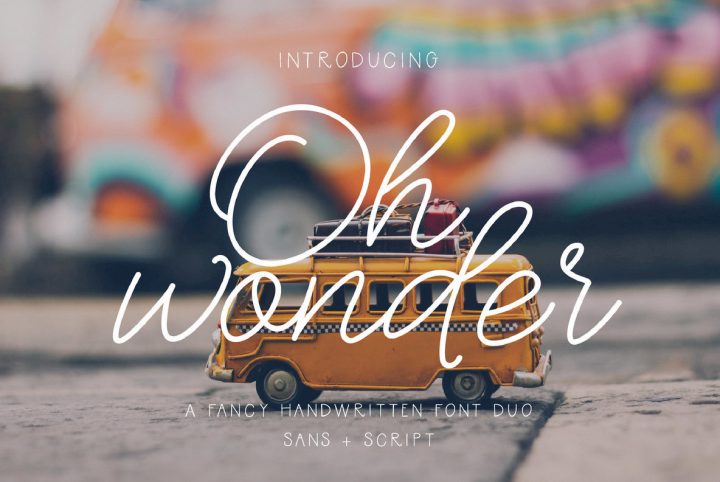 A Spirited Sans And Script Duo From The Ink Affair: Oh Wonder