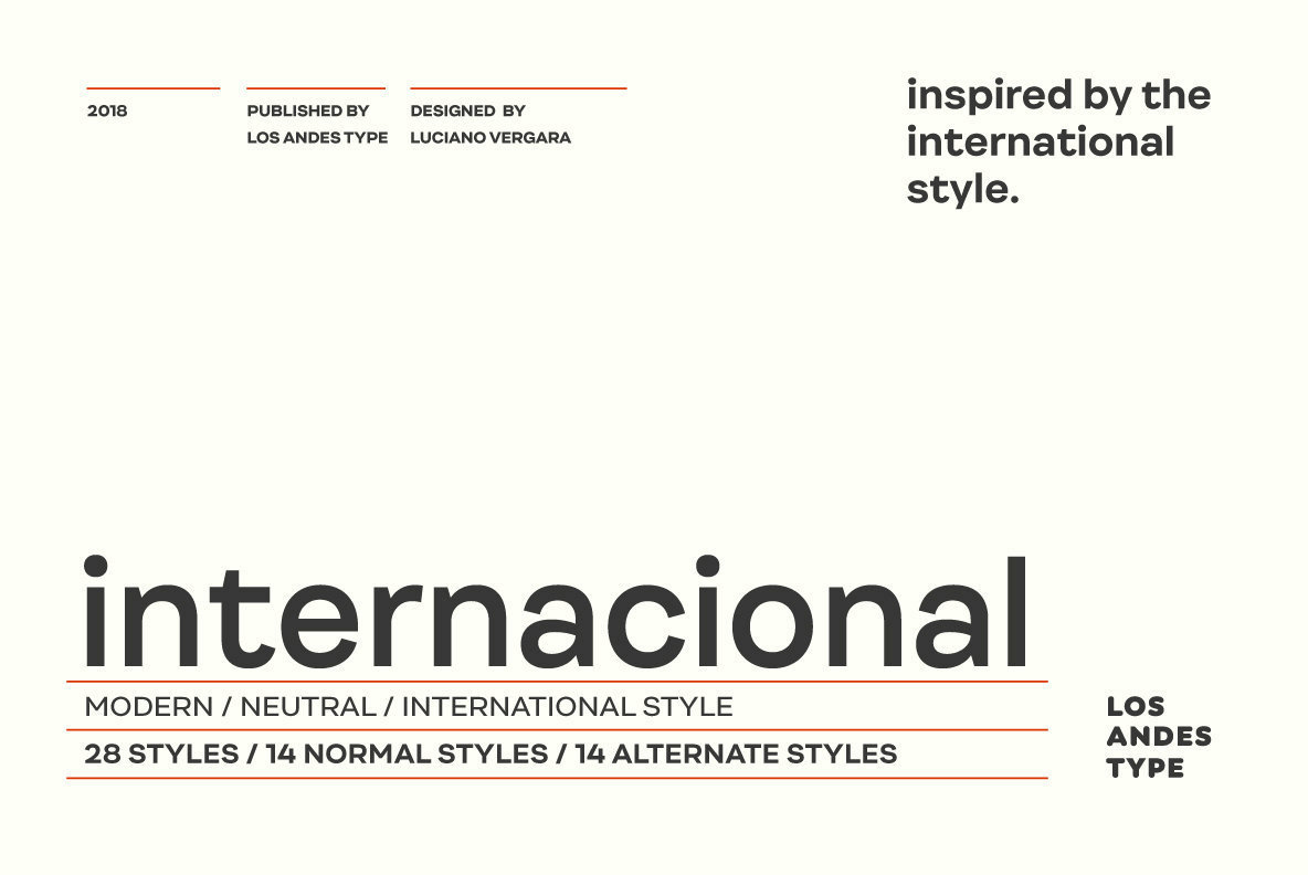 Internacional: A Sans Serif Inspired By The International Style - 1