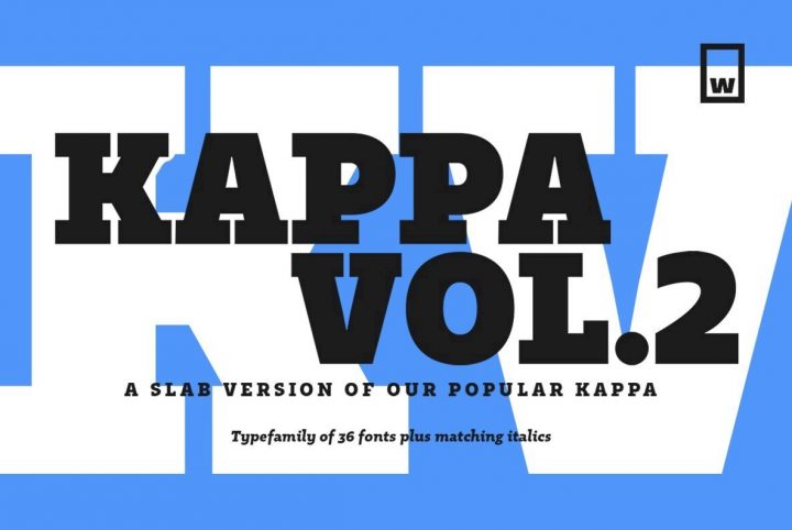 A Contemporary And Condensed Slab Serif: Kappa Vol.2