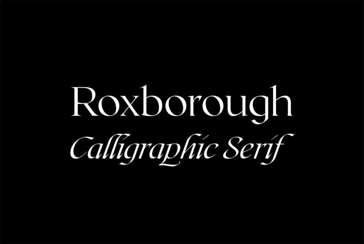 A Serif With Style And Elegance From Connary Fagen: Roxborough CF