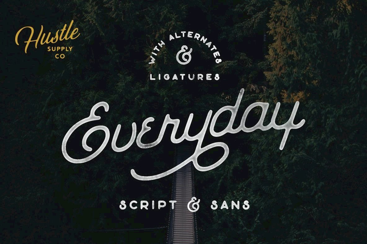 The Everyday Font Duo Pairs A Vintage-Inspired Script And Sans