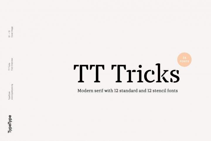 A New Serif With Contemporary Elegance From TypeType: TT Tricks