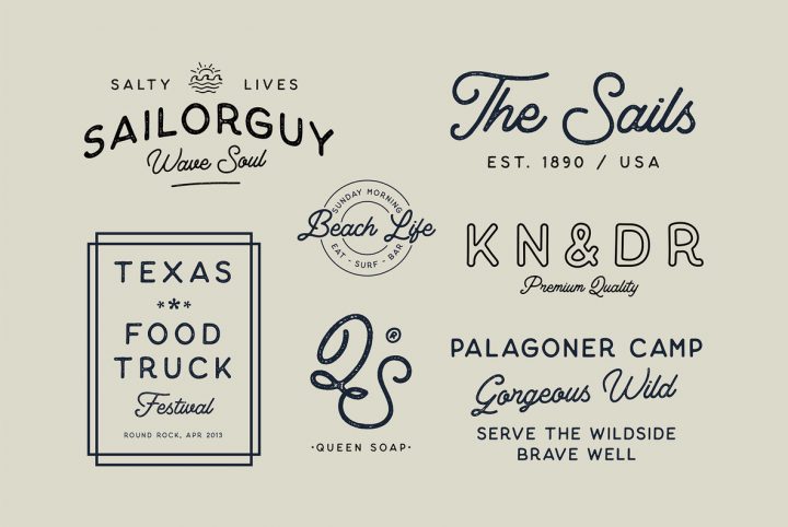 An Organic, Vintage Script And Sans: Thistails Font Duo
