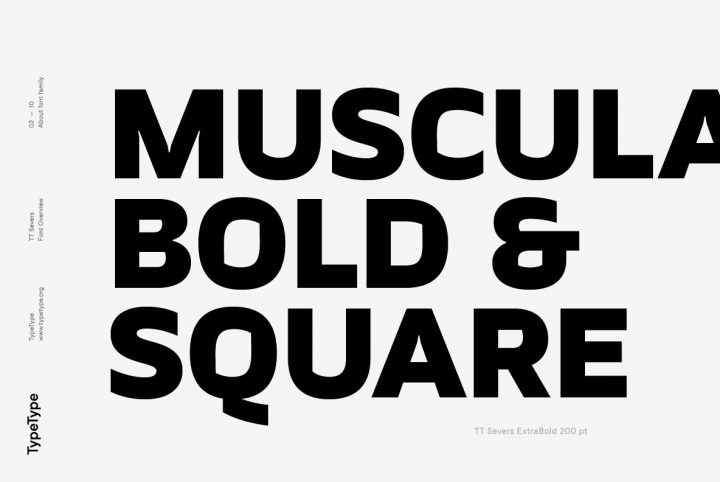 A Geometric Grotesque Sans Serif With A Twist: TT Severs