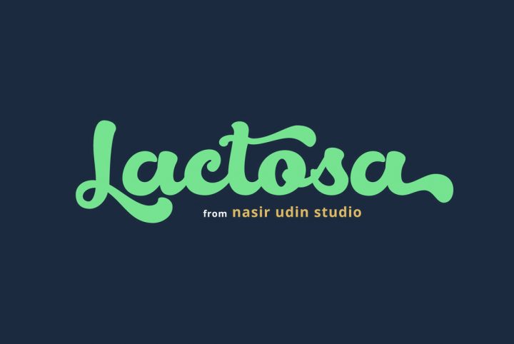 A Sweet, Liquid Cursive Script from Nasir Udin: Lactosa