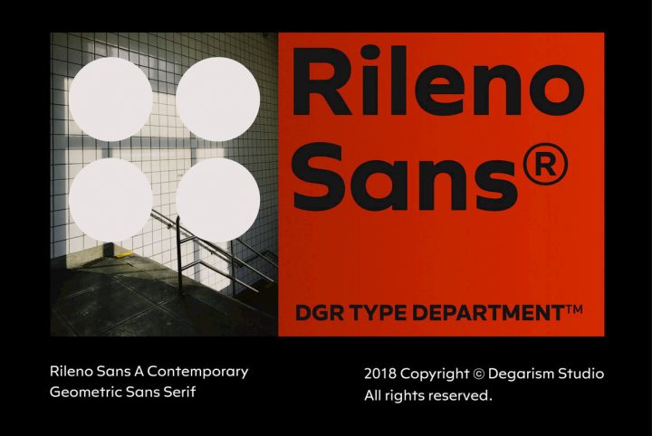 Rileno Sans: A Contemporary Sans Serif Inspired By 1920s Constructivist Typefaces