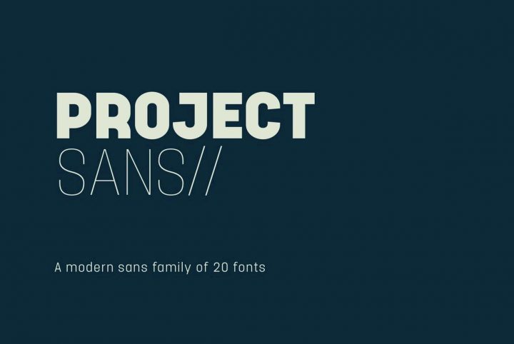 A Contemporary Geometric Sans Serif From TypeUnion: Project Sans