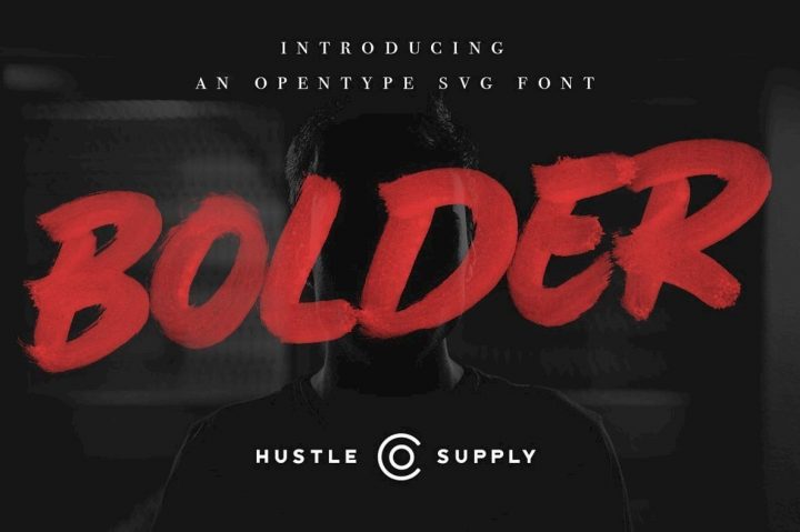 Achieve Hyper Realistic Texture With Bolder SVG Brush Font