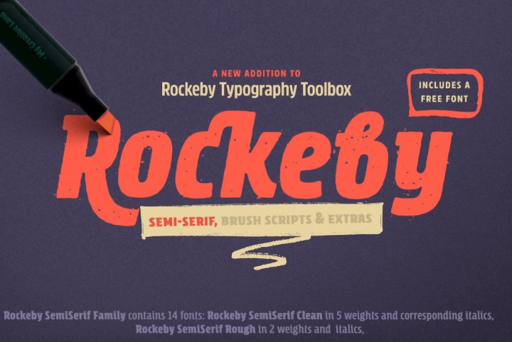 Rockeby SemiSerif: A Collection Of Handwritten Semi Serif Brush Scripts