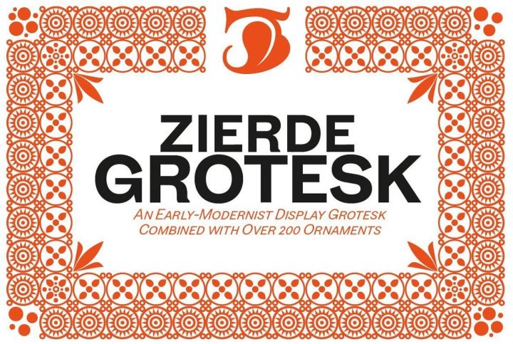 Zierde Grotesk: A Contemporary Sans Serif With Turn-Of-The-Century Style
