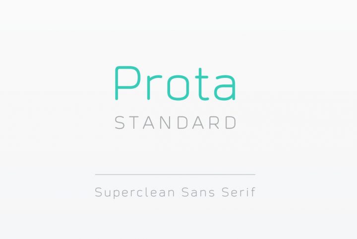 Prota Standard Offers Sans Serif Lettering With An Ultramodern Posture