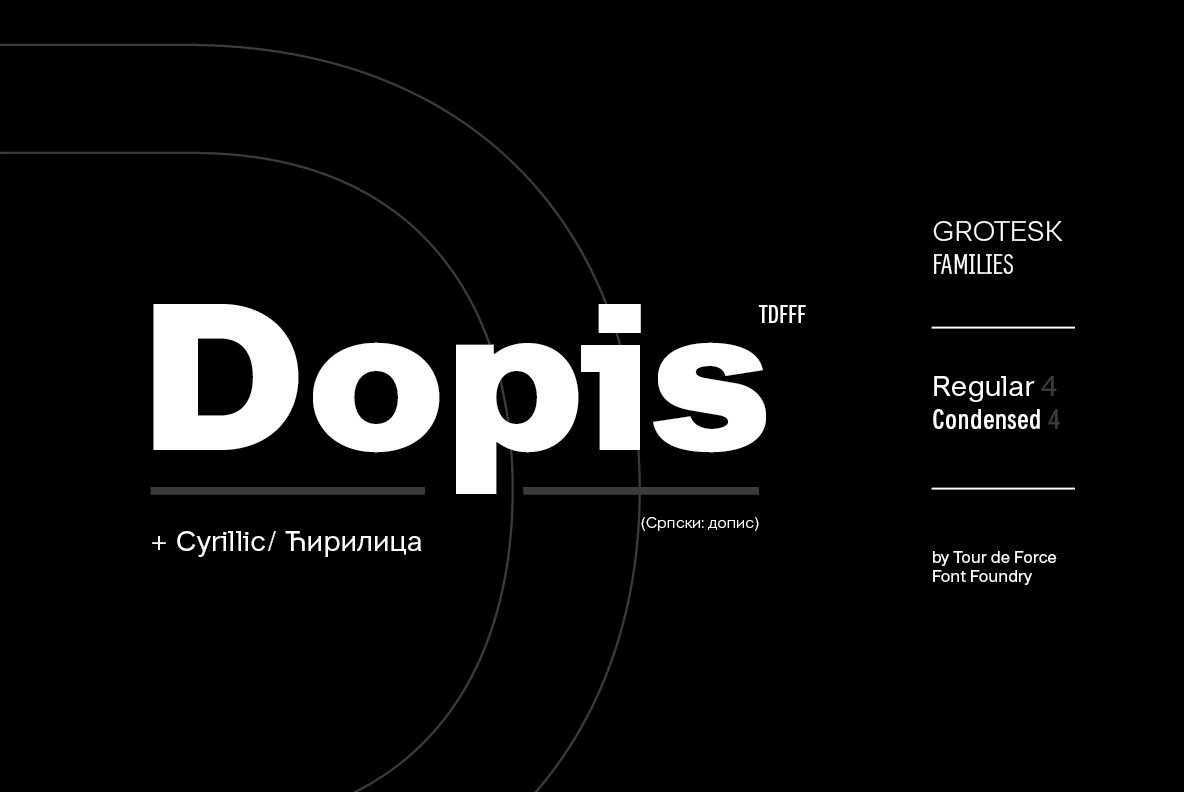 Dopis: A Clean And Neutral Sans Serif From Tour de Force Font Foundry - 1