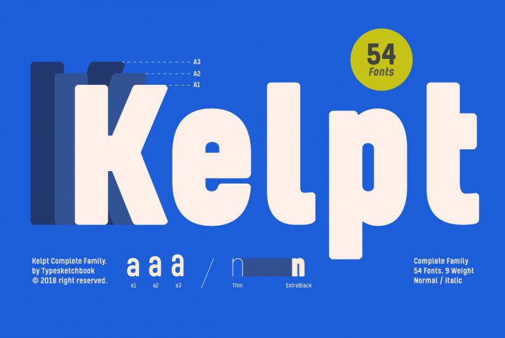 Reach Brand New X-Heights With Kelpt From Typesketchbook