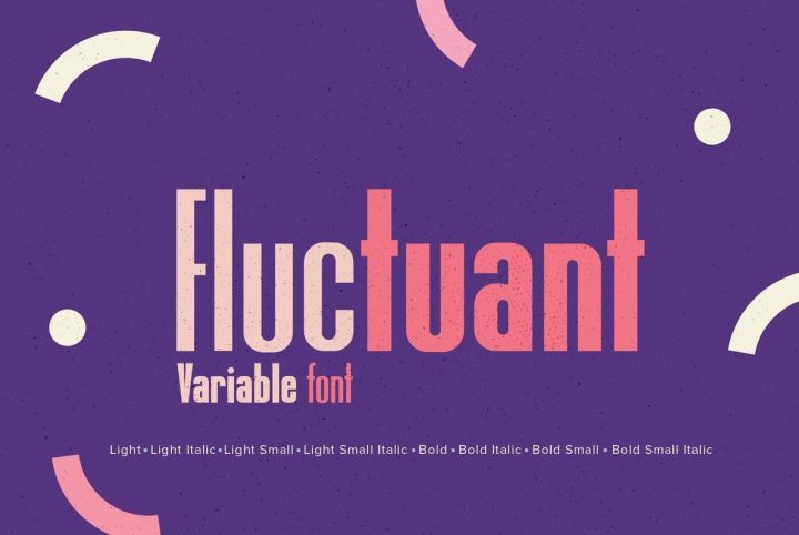 The First Variable Font Released By YouWorkForThem: YWFT Fluctuant