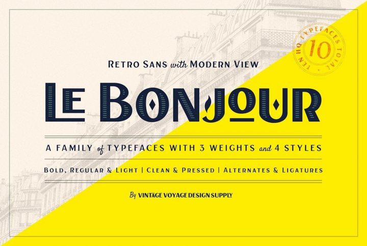 Le Bonjour: A Classic Sans Serif With An Art Deco Flair