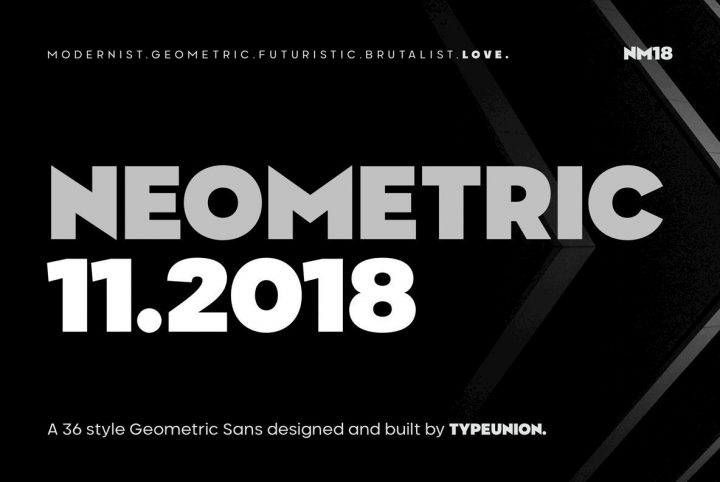 Neometric: A Strong Contemporary Sans Serif Superfamily From TypeUnion