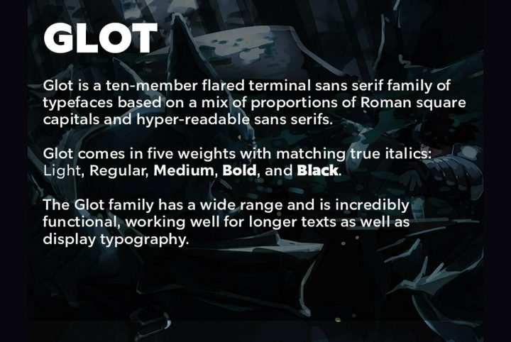 A Gaming Sans Serif With High Legibility and a Hint of Danger: Glot