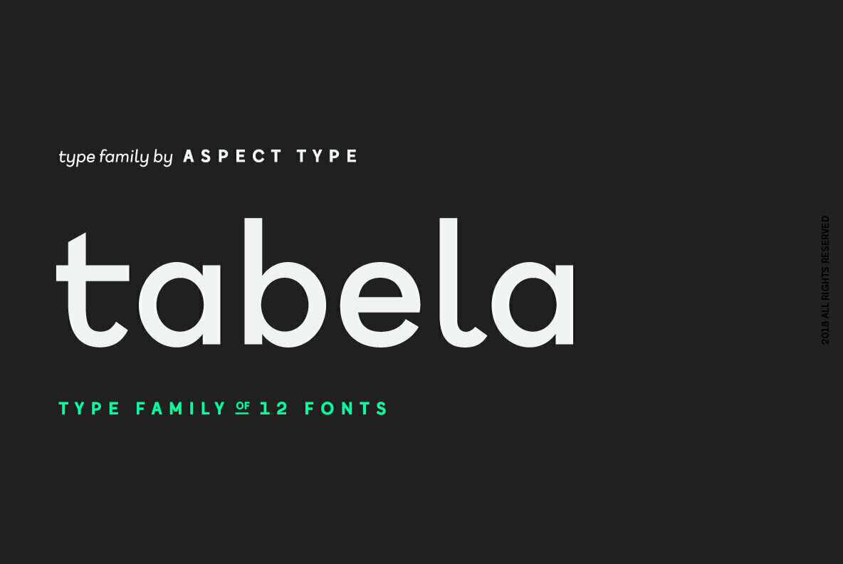 Inspired by Monospaced Fonts, Aspect Type Releases Tabela – A Contemporary Sans Serif Family