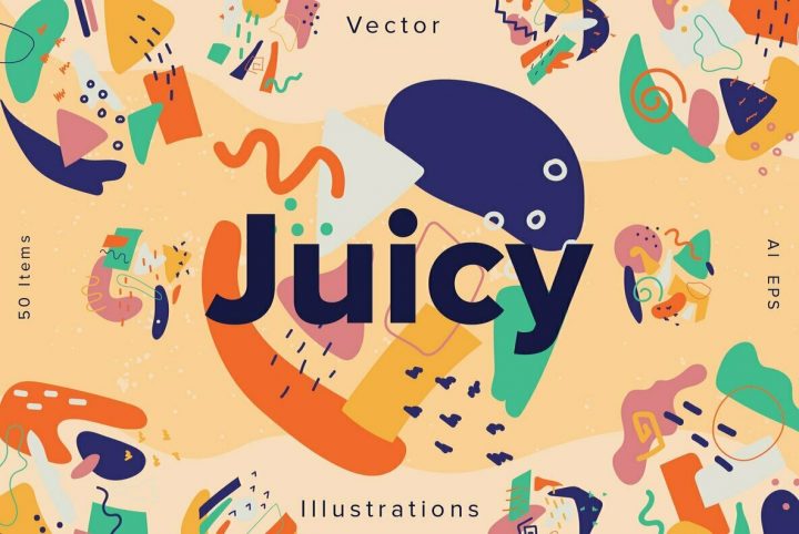 Juicy: Freshly-Made Abstract Illustrations From YouWorkForThem Design Studio