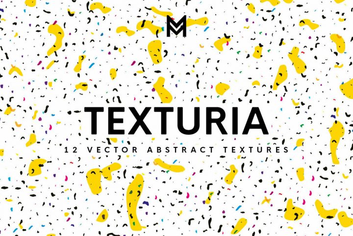 Texturia: Contemporary Confetti Vector Textures from Mazarine Studio