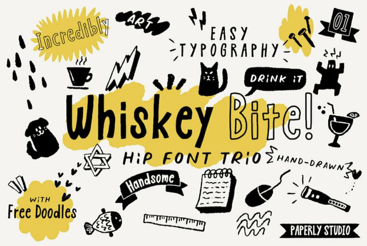 Whiskey Bite: Hand Drawn Lettering With Tons of Youthful Charm