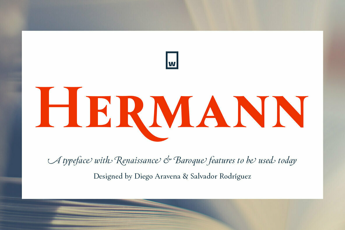 Hermann: A Beautiful Text Family Inspired by 20th-Century Classic Literature
