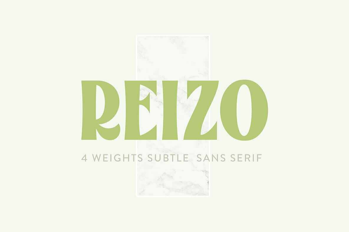 A Classy, Contemporary Sans Serif From Zeune Ink Foundry: Reizo