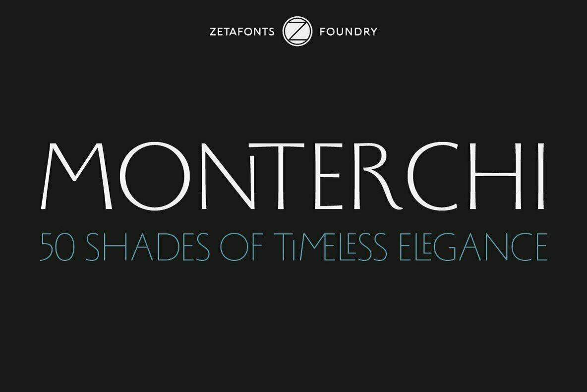 Monterchi From Zetafonts Honors the Italian Renaissance