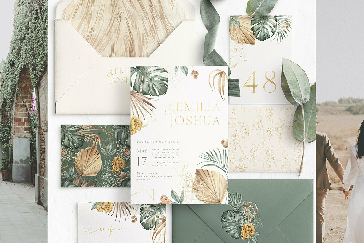 Modern Oasis Watercolor Collection: Beautiful Illustrations From Julia Dreams