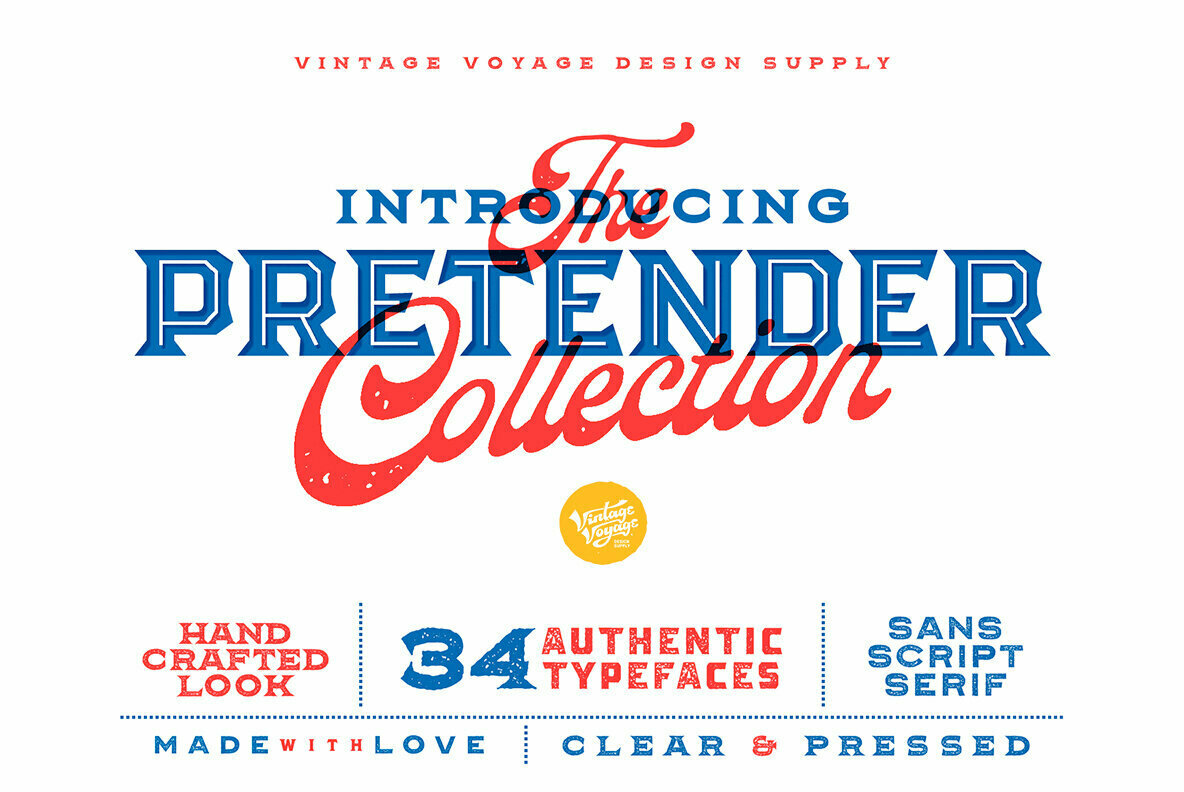 The Pretender Collection: Sans, Serifs, and Scripts That Revisit The Past
