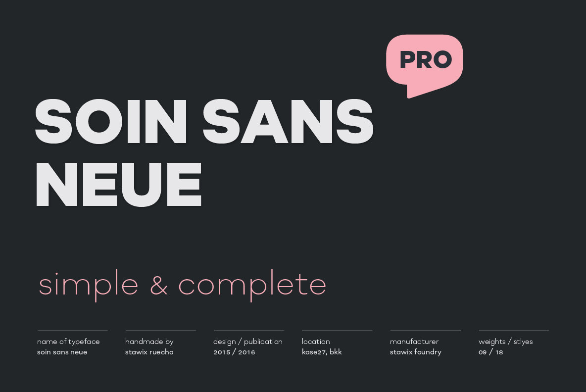 Soin Sans Neue Breathes New Life Into an Older Stawix Foundry Sans Serif