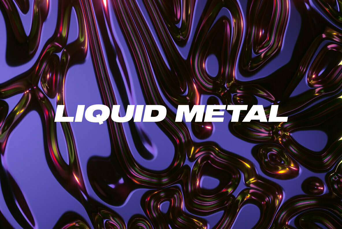 Liquid Metal Features Hyper-Realistic Molten Texture, New From Danny Jones