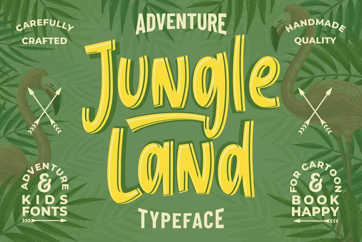 Jungle Land: A Brush Script That Explores The World With Childlike Wonder