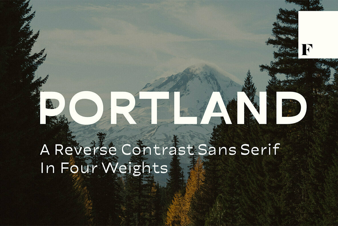 Portland: A Quirky Reverse-Contrast Sans Serif From Emil Bertell