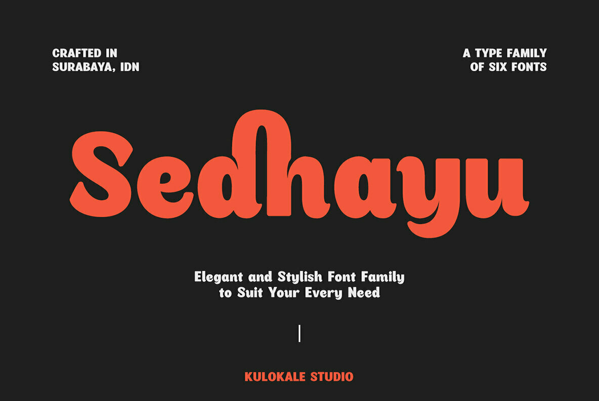 Sedhayu: A Contemporary Casual Sans Serif From Kulo Kale Studio