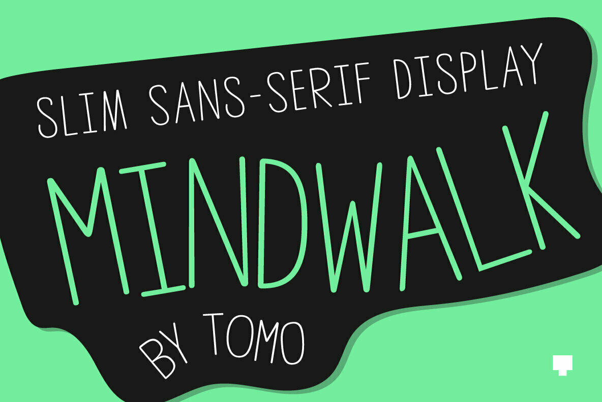 TOMO Mindwalk: An Organic, Handcrafted Uppercase Sans From Tomo Fonts