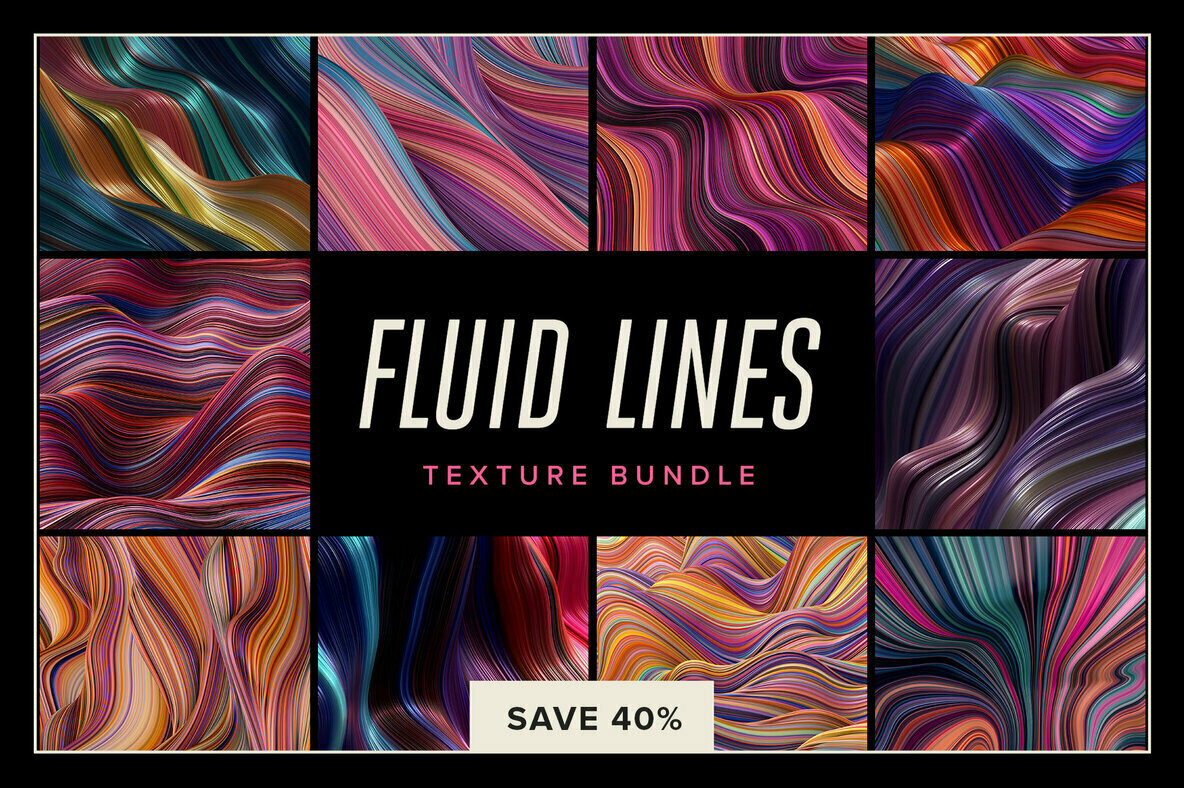 Fluid Lines Texture Bundle, New From Chroma Supply